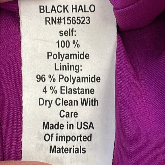New EVE Black Halo Henna Cocktail Mini Dress Berry Plum Trapeze Sz M - Picture 12 of 13